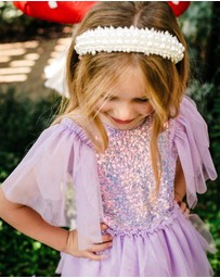 Fleur Harris - 'The Magic Faraway Tree' Sequin Fairy Dress in Lilac