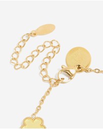 Lovisa - Waterproof Gold Plated Stainless Steel Butter Yellow Flowers Charm Bracelet