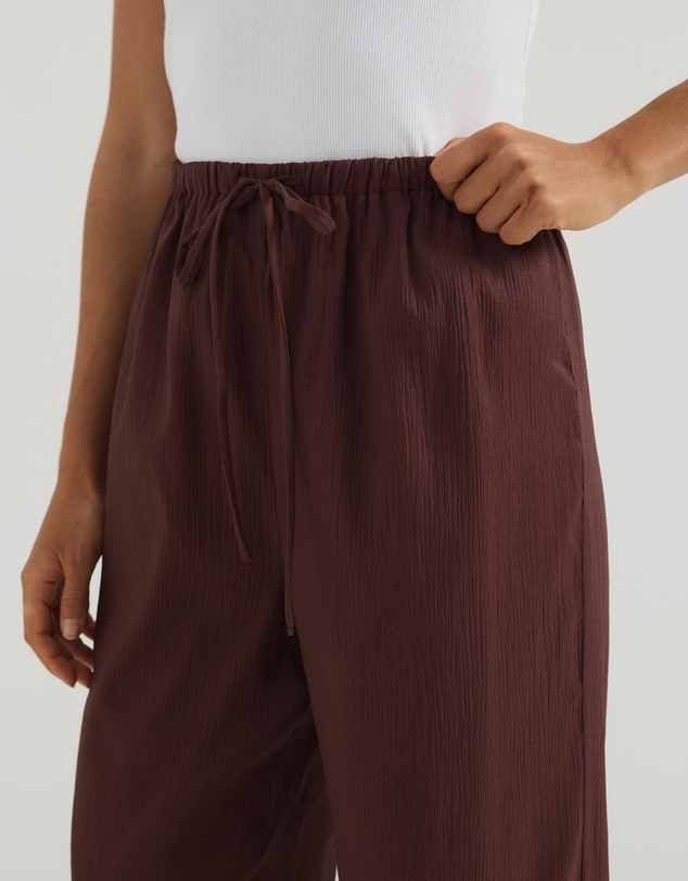 Atmos&Here - Hailey Relaxed Drawcord Organza Pants