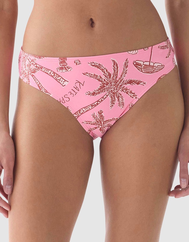 Kate Spade - Beachside Mid-Rise High Cut Bikini Bottom