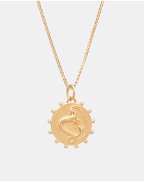 Rachel Jackson - Zodiac Art Coin Necklace Capricorn