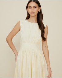 The Fated - Gallery Sleeveless Waisted Midi Dress