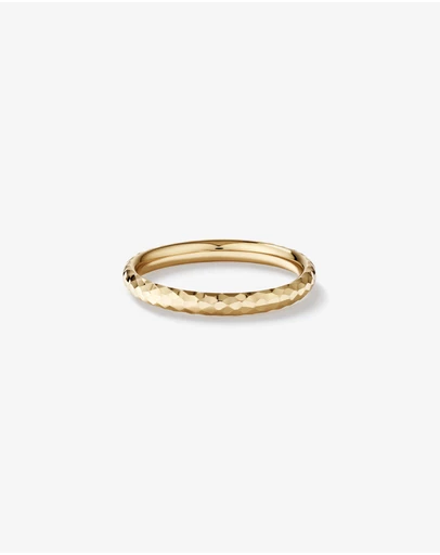 Michael Hill - Hammered Finish Ring in 10kt Yellow Gold