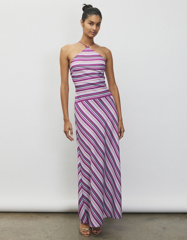 With Harper Lu - Halter Maxi Dress