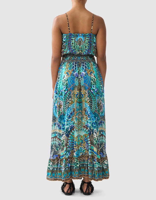 Camilla - Shirred Waist Long Dress