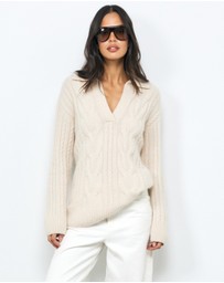 AERE - Ora Cable Polo Knit