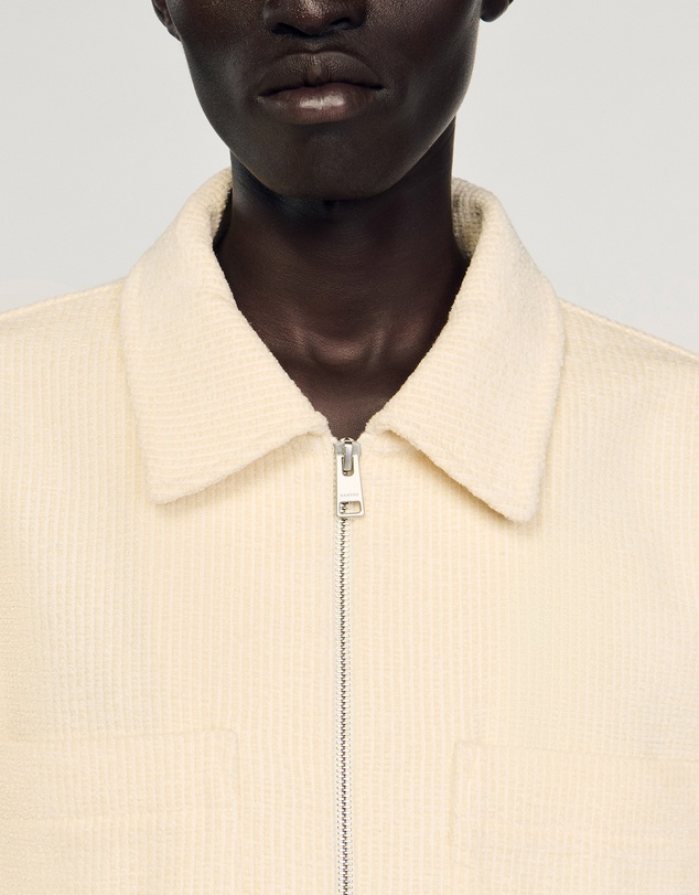 Sandro - Bonnie Zip Jacket Shirt