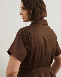Atmos&Here Curvy - Mia Relaxed Midi Shirt Dress