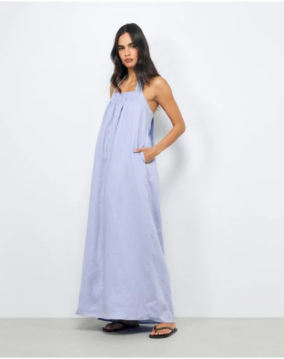 AERE - Dovie Linen Maxi Dress