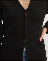 Atmos&Here - Knit Cardigan With Fitted Waist