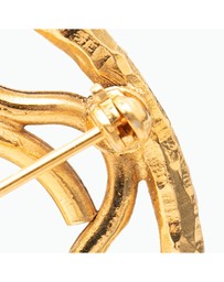 Pre-Loved by Azura Reborn - Pre-Loved CC Gold Plated Round Brooch