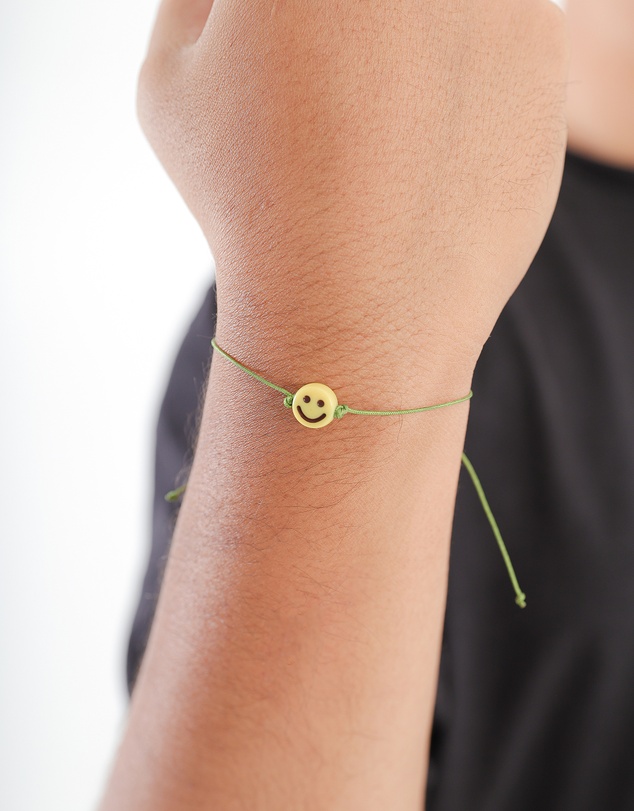 Kuzzoi - ICONIC EXCLUSIVE - Nylon Bracelet with Smiling Face Bead