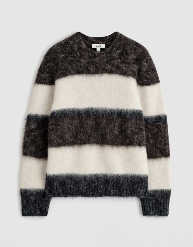 COS - Colour-Block Mohair Crew-Neck Jumper