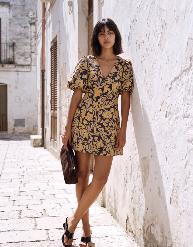 The Fated - Puff Sleeve Mini Dress