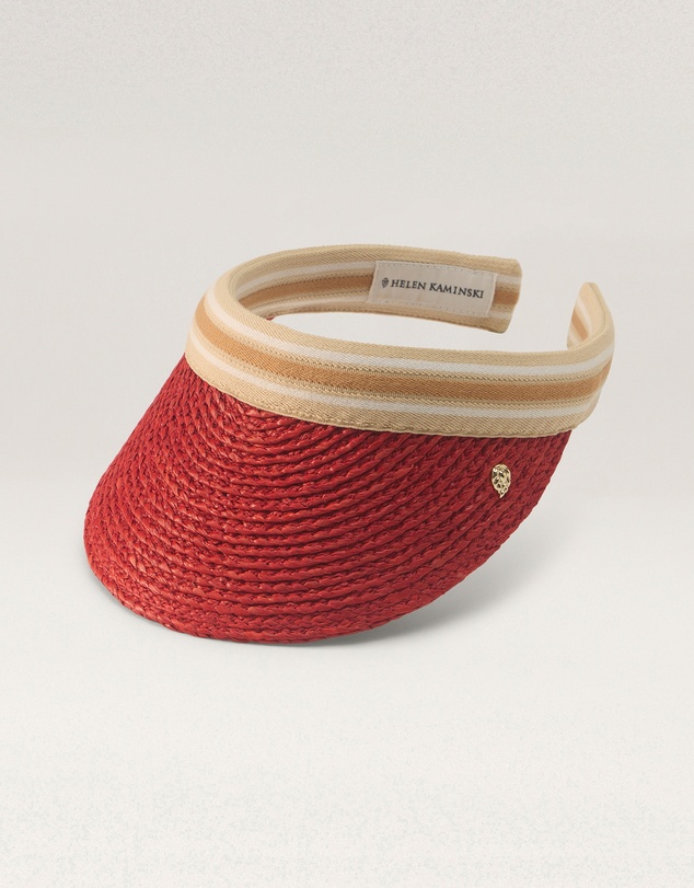 Helen Kaminski - Bianca 8 Raffia Stripe Visor