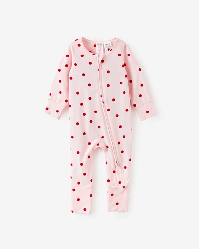 Cotton On Kids - Growie Long Sleeve Zip Romper