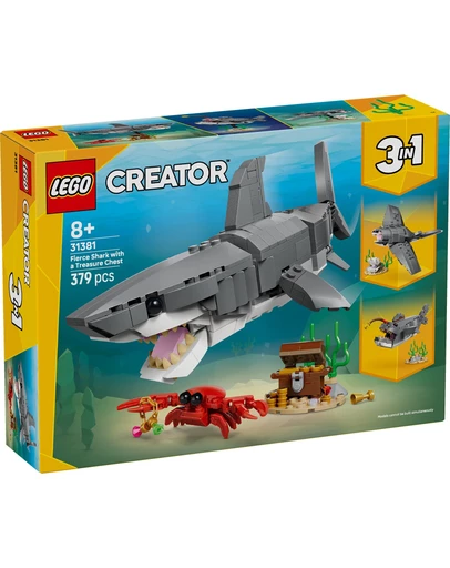 LEGO - 31381 Fierce Shark with a Treasure Chest