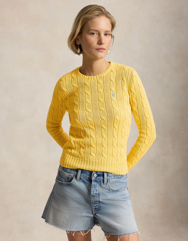 Polo Ralph Lauren - Cable-Knit Cotton Crewneck Sweater