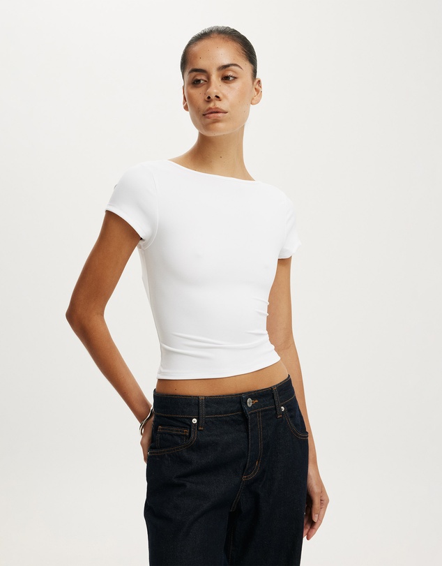 Cotton On - Hold Me Scoop Back Tee