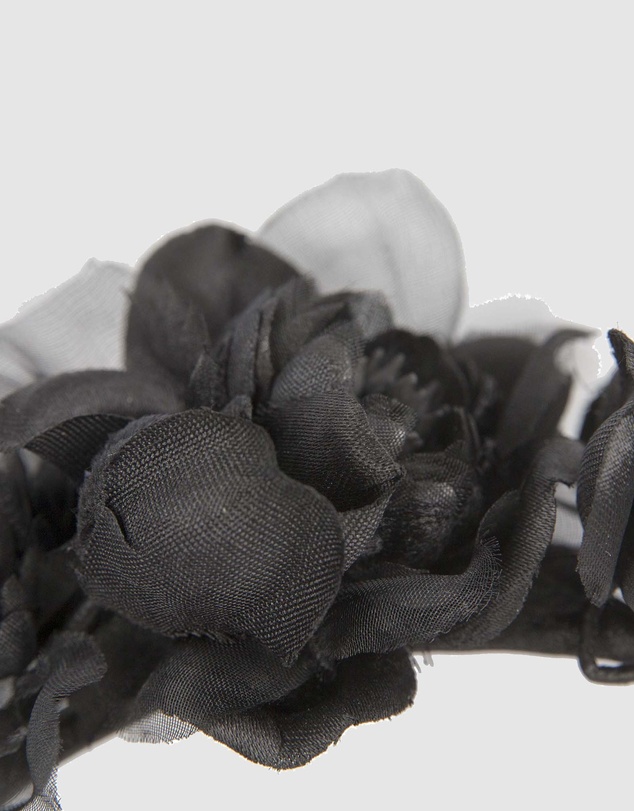 Max Alexander - Black Flowers Fascinator