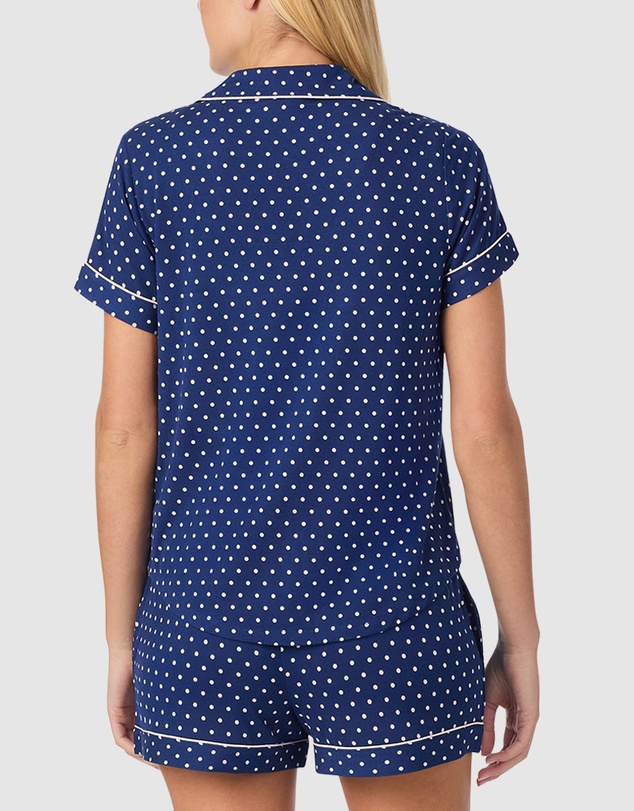 Kate Spade - Printed Modal Button Up Short Sleeve Short Pyjama Set