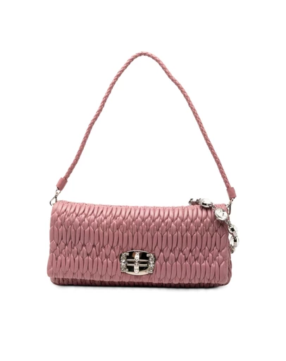 Pre-Loved by Azura Reborn - Pre-Loved Matelasse Nappa Crystal Chain Satchel