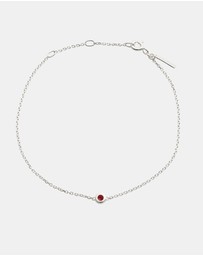 Kirstin Ash - Petite Birthstone Bracelet January Garnet