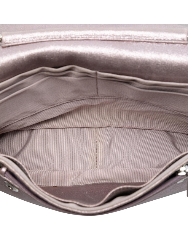 Pre-Loved by Azura Reborn - Pre-Loved CC Quilted Metallic Lambskin Wallet On Chain