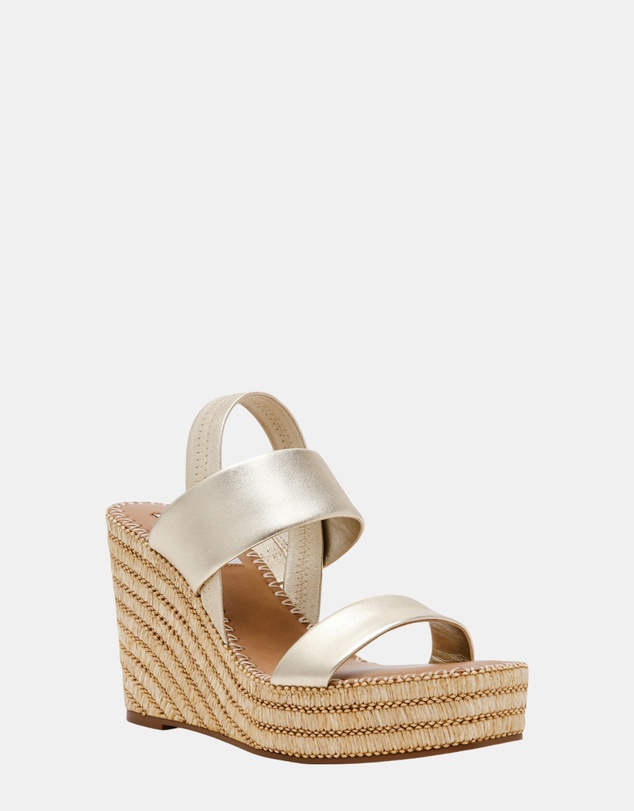 Steve Madden - Contessa Gold Leather Heels