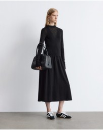 & Other Stories - Knitted Mock-Neck Midi Dress