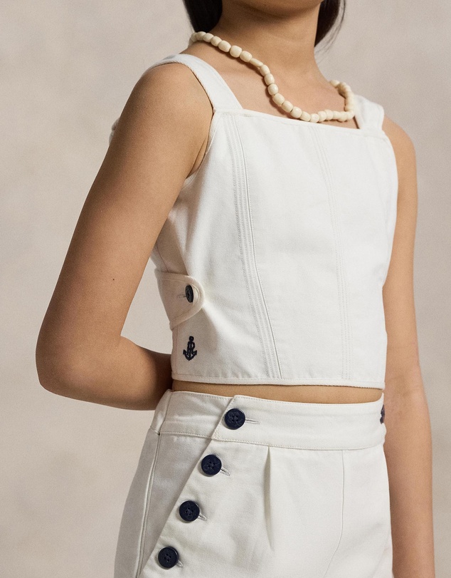 Polo Ralph Lauren - Cotton Canvas Top & Pants Set - ICONIC EXCLUSIVE - Kids-Teens