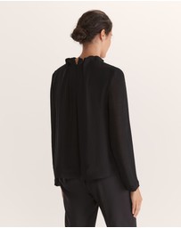 SABA - Willa High Neck Long Sleeve Top