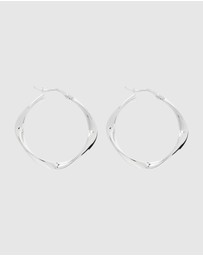 Najo - Garden of Eden Silver Hoop Earring