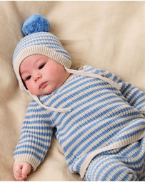 Wilson & Frenchy - Organic Knitted Stripe Kimono Cardigan - Babies