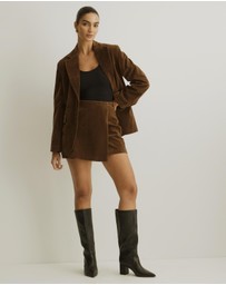 Atmos&Here - Ivy Faux Suede Mini Skirt