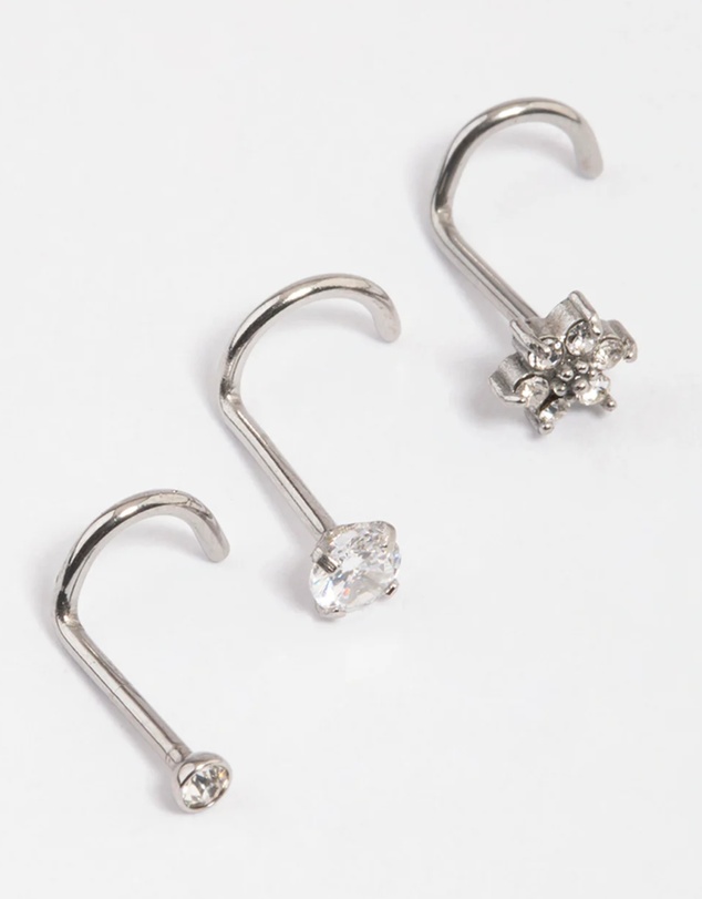 Lovisa - Surgical Steel Flower Nose Pack
