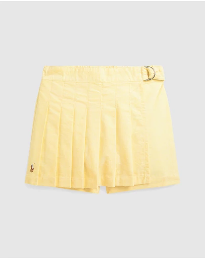 Polo Ralph Lauren - Pleated Cotton Oxford Faux-Wrap Skort - ICONIC EXCLUSIVE (2YRS-6.5YRS)
