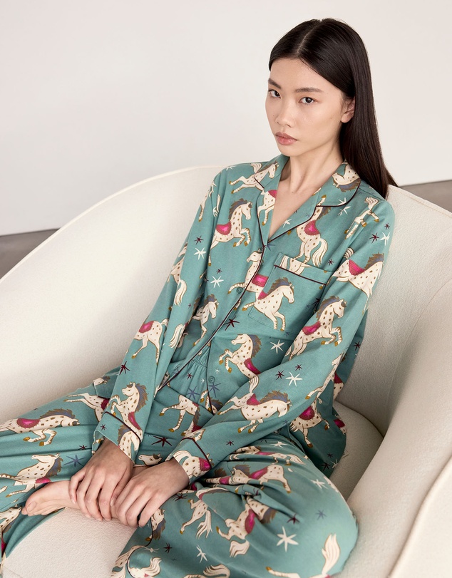 Chelsea Peers - Magical Horses Organic Cotton Pyjama Set