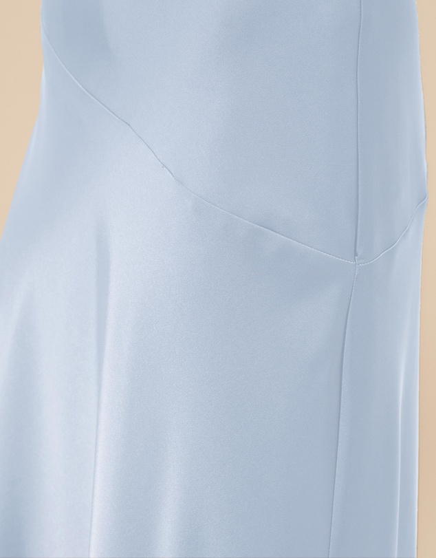 CHANCERY - Hallie Satin One Shoulder Drape Maxi Dress