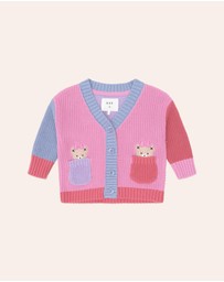 Huxbaby - Colour Block Huxette Cardigan - Babies-Kids