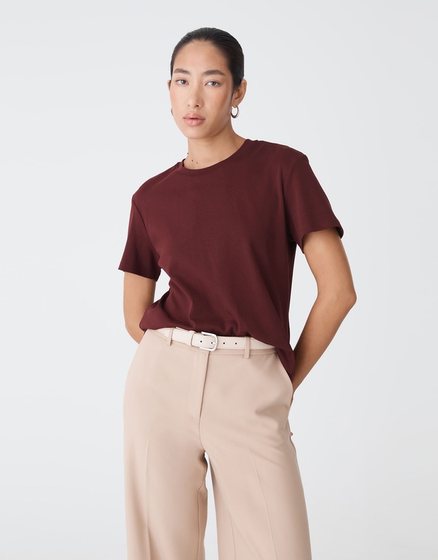 Forcast - May Relaxed Cotton T-shirt