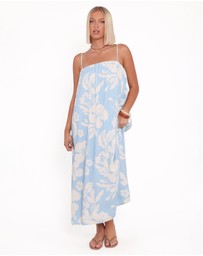 Petal & Pup - Margherita Maxi Dress - Blue Hibiscus