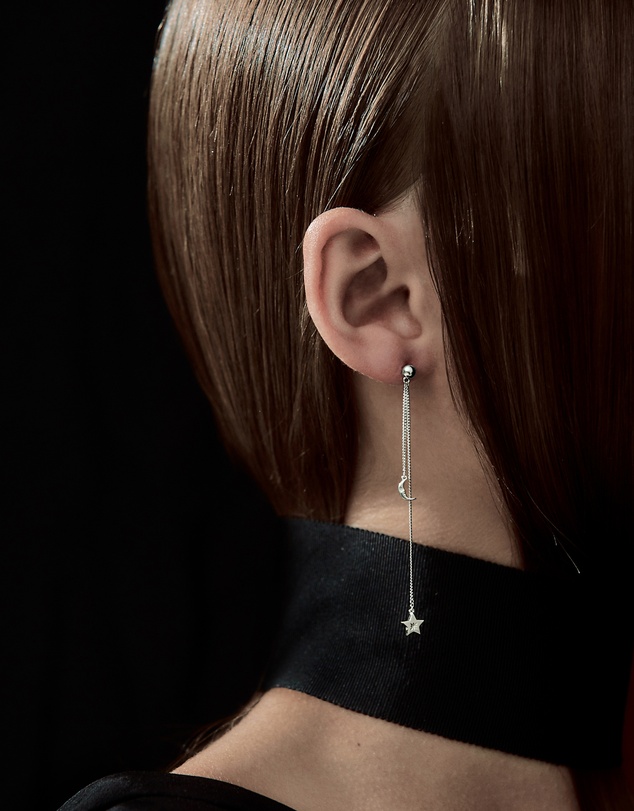 Karen Walker - Moon & Star Pendulum Earrings