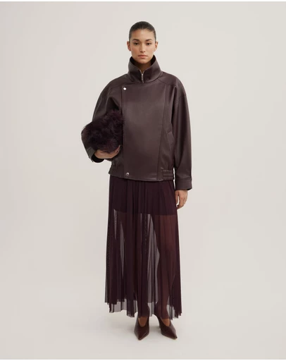 Witchery - Pleated Mesh Skirt