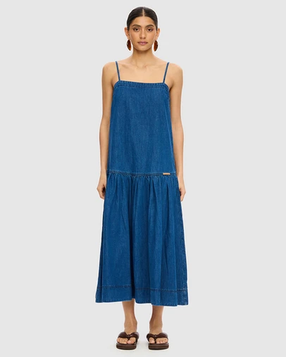 KIVARI - Vaila Denim Midi Dress