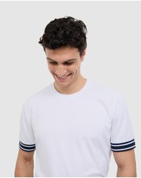 Politix - Curtis Travel Striped Pique Tee