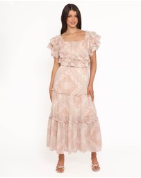 Petal & Pup - Lovine Maxi Dress - Sage Paisley