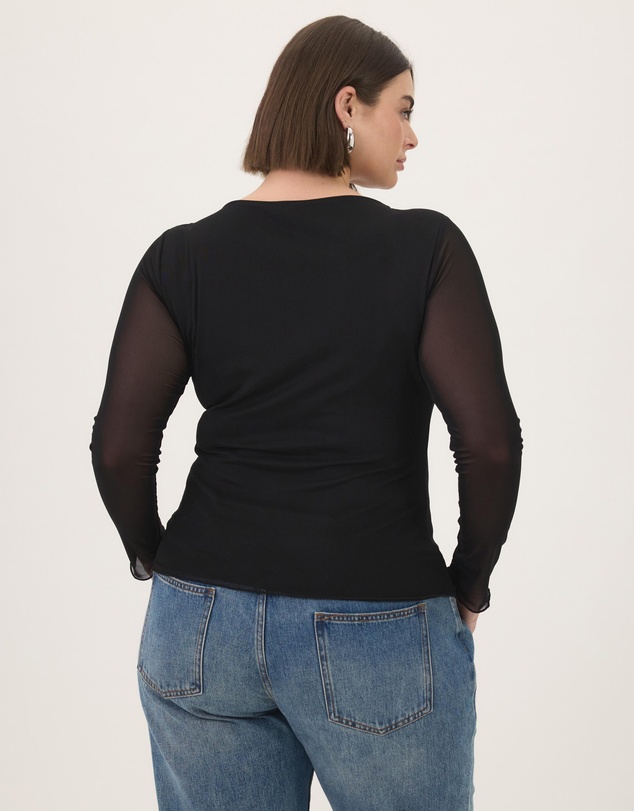Atmos&Here Curvy - Zerea Mesh Top