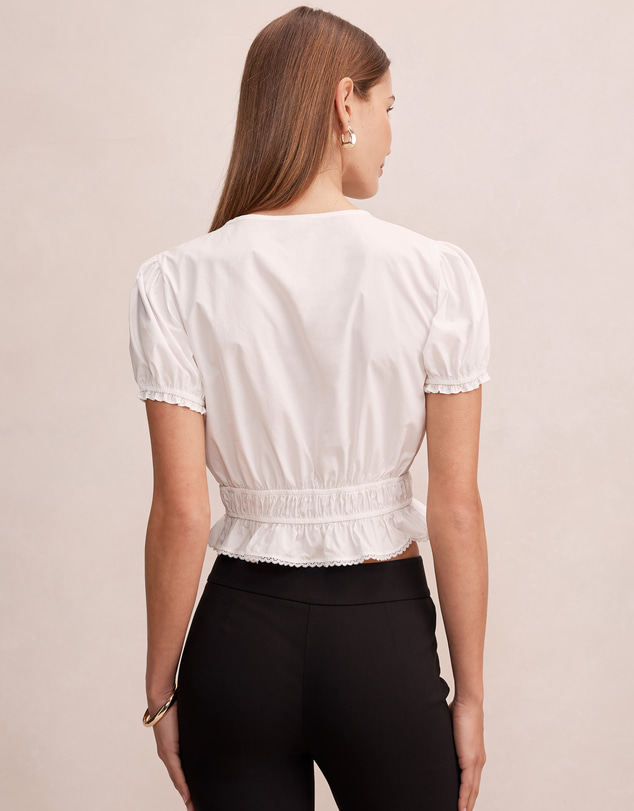 Forever New - Delta Lace Pintuck Blouse