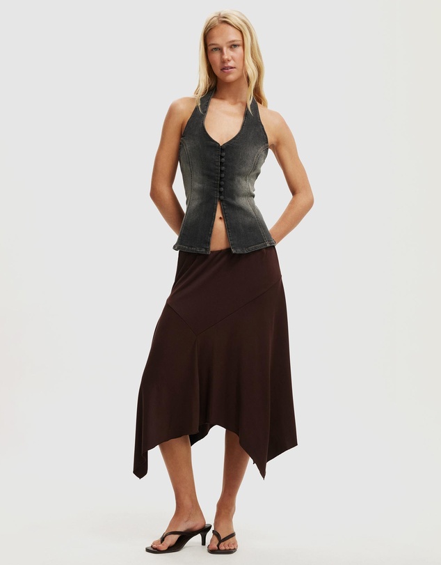 Cotton On - Juno Denim Halter Top